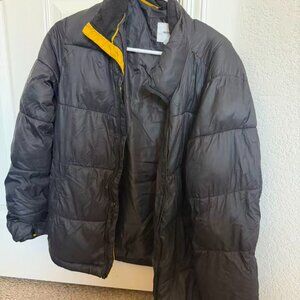 Old Navy Men's Black Puffer Jacket - Size S - Excellent Condition